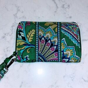 Vera Bradley Green Floral Wallet